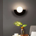 Half Moon Metal Wall Light. Available in 2 different sizes and various colors.