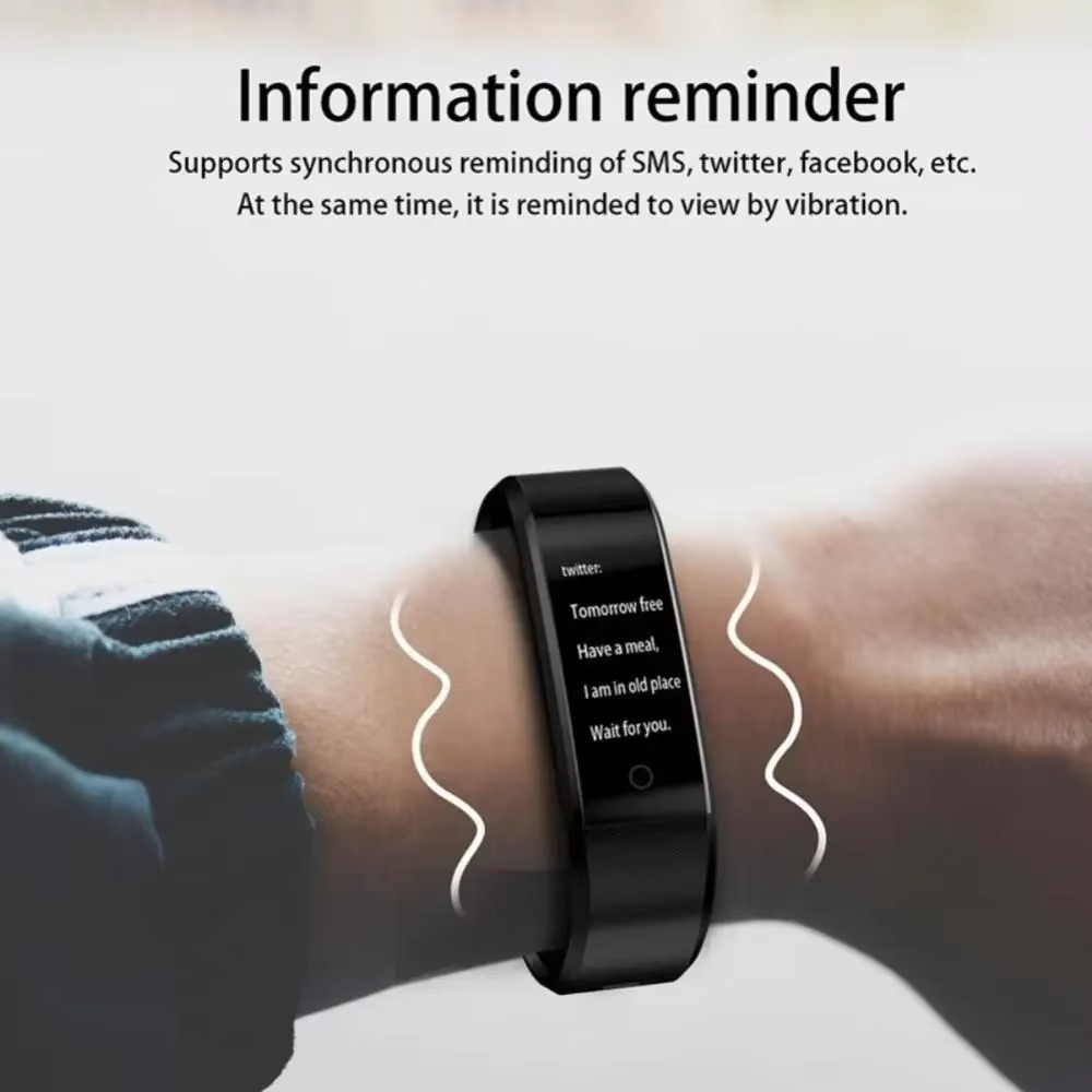 Waterproof Fitness Smart Watch with Heart Rate and Blood Pressure Tracking for Men and Women