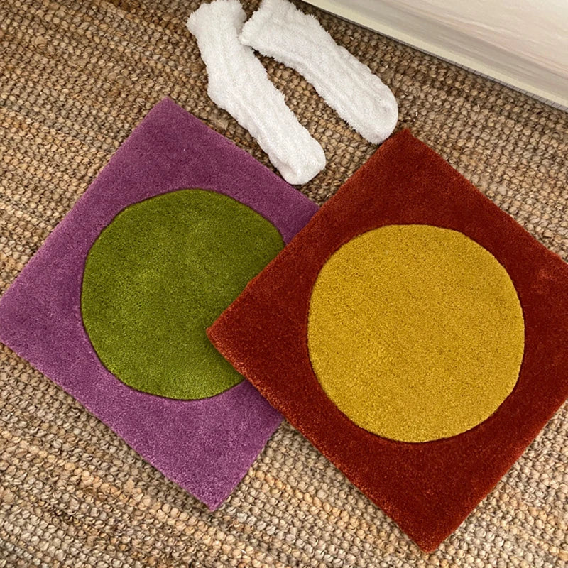 Dot in Square Block Rug