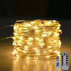 LED Fairy Lights LumiCord | USB & Remote Control | 8 Modes | Warm White | IP65 Waterproof | Copper Wire | 5–30 m