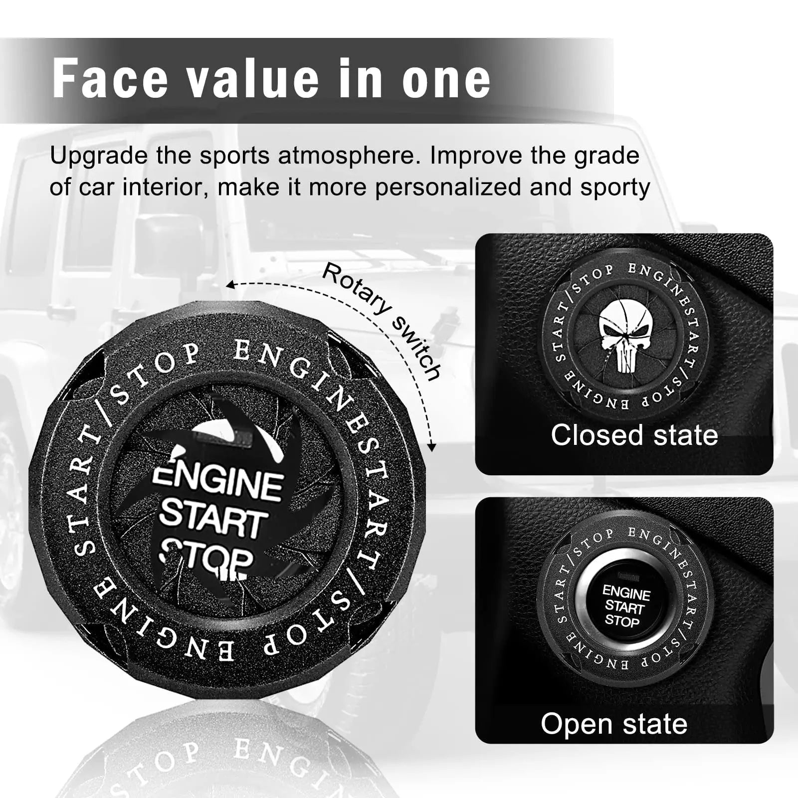 PRedective and Stylish Start Button Cover