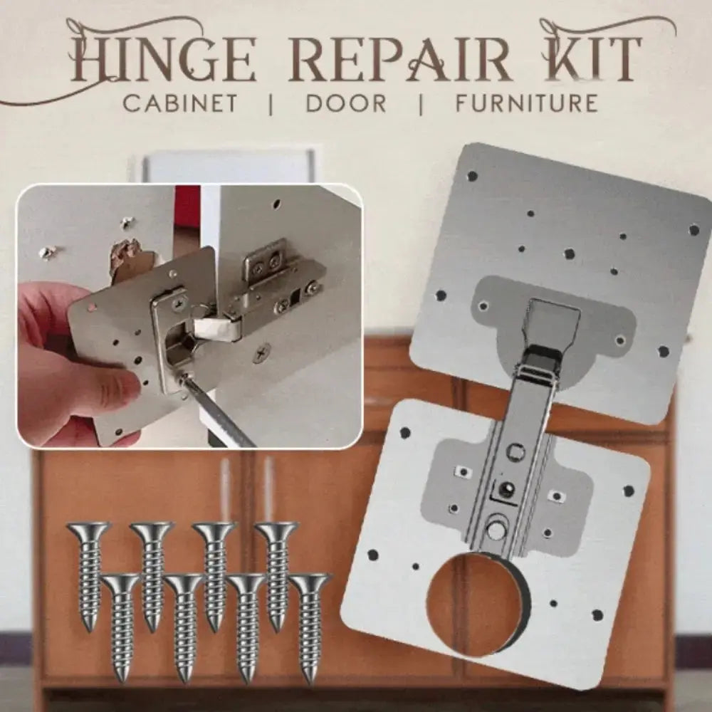 2+2 | Hinge Repair Plates Set [INCLUSIVE Screws]
