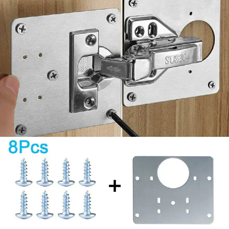 2+2 | Hinge Repair Plates Set [INCLUSIVE Screws]