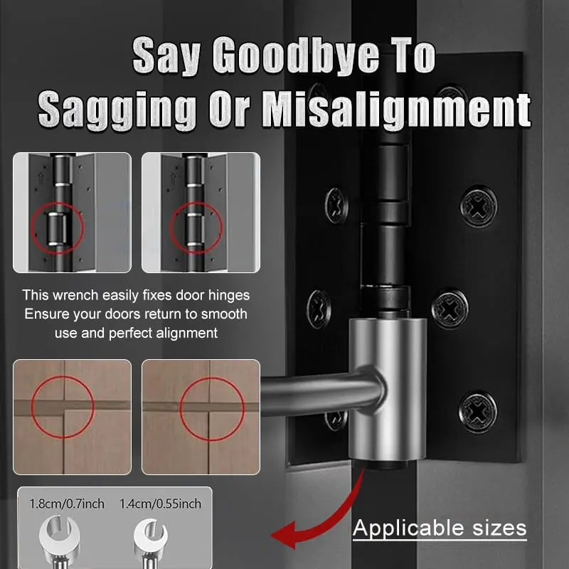 Hinge Gap Adjustment Tool – Corrects door hinges in apartments, clinics, schools & more