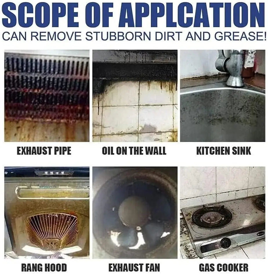 Foam cleaner for kitchen surfaces — Grease remover without rinsing