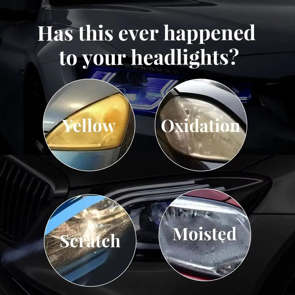 Headlight Restoration Spray – Solution for dull, yellowed, or cloudy car headlights