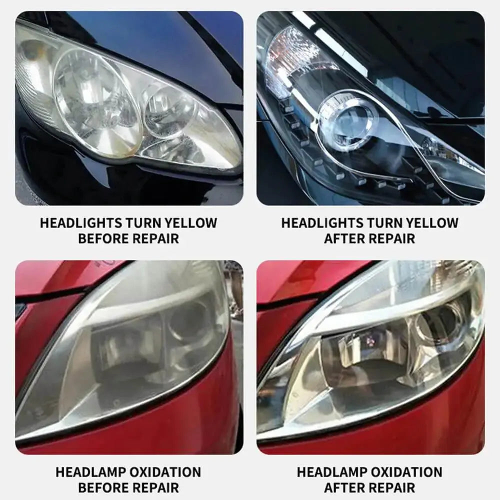 Headlight Restoration Spray – Solution for dull, yellowed, or cloudy car headlights