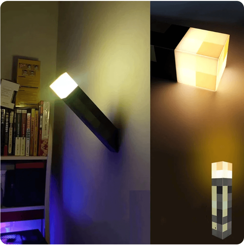 Minecraft Lamp Table Block of Earth