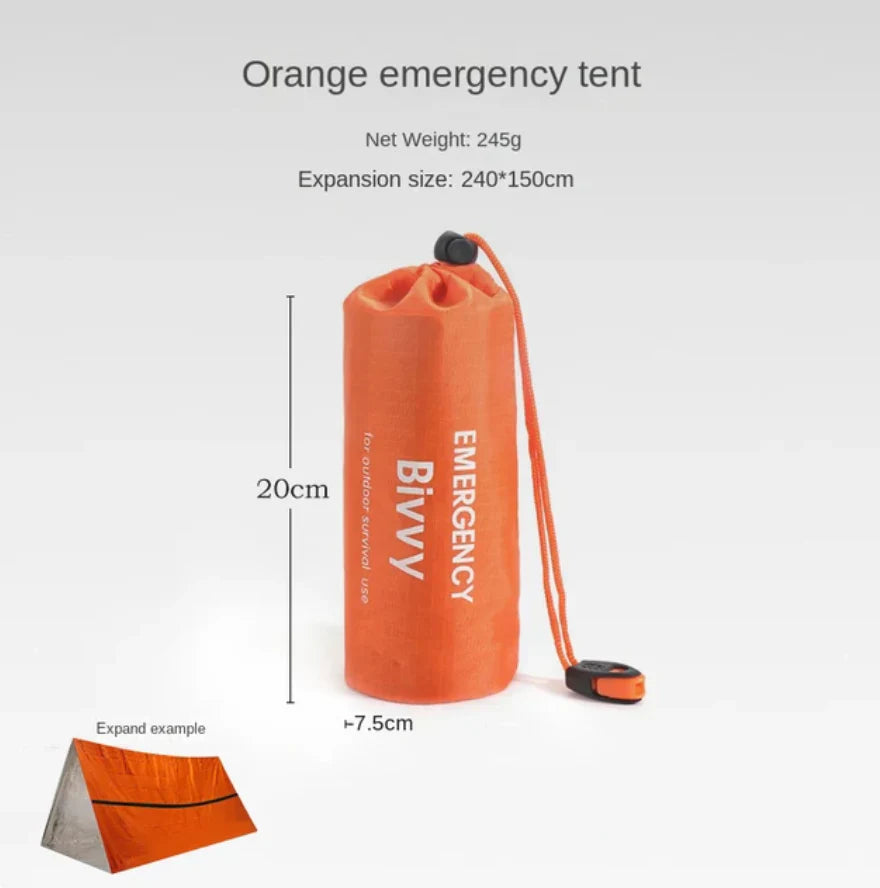 2-Person Survival Tent with Thermal Insulation for Outdoor Adventures
