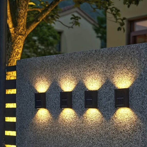 LuxeSolar Elegant LED Wall Lamp | Sustainable solar energy with automatic operation