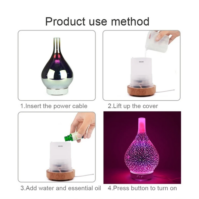 Soothing and Atmospheric Aromatherapy Diffuser - AuroraGlow