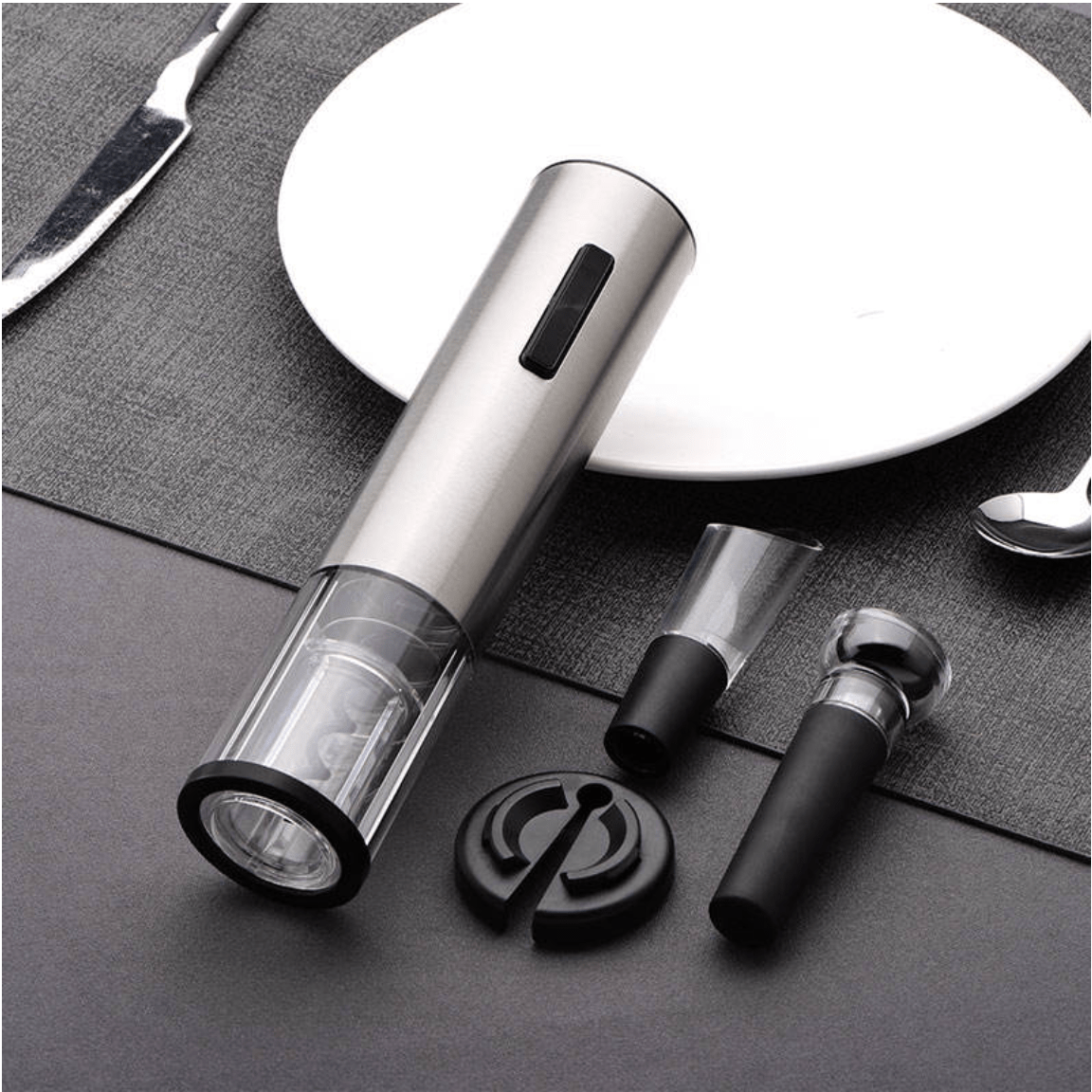 Effortlessly open wine with one push