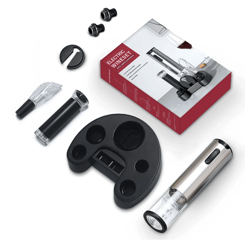 Effortlessly open wine with one push