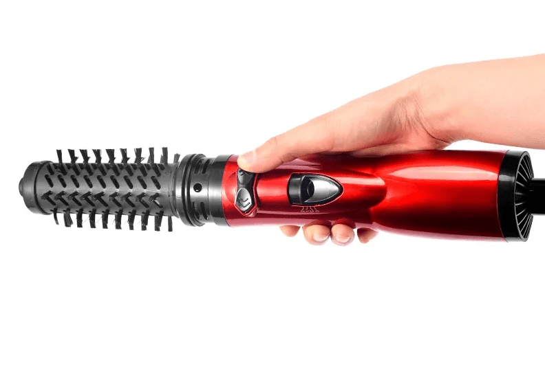 3-in-1 electric hair styler with hairdryer, brush & curling iron function