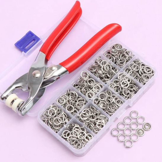 Metal snap buttons DIY set | Your clothes are like new again!