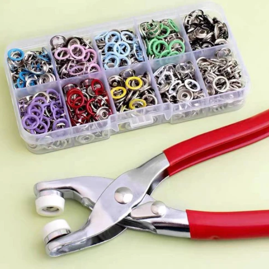 Metal snap buttons DIY set | Your clothes are like new again!