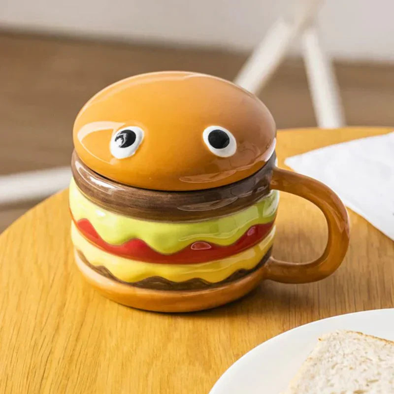 Mug with Hamburger Motif Stylish and Practical Kitchen Gadget