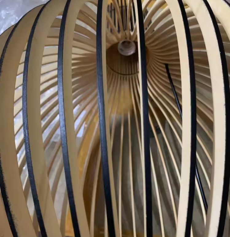 Natura Orb Bamboo Pendant Lamp – Handmade Hanging Lamp