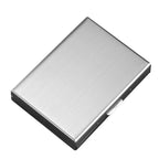 Slim RFID-blocking stainless steel wallet for cards