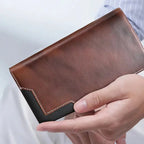 Slim Vintage Wallet – Durable Synthetic Leather, cleverly organized
