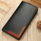 Slim Vintage Wallet – Durable Synthetic Leather, cleverly organized