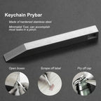 Keychain Prybar made of stainless steel