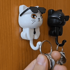 Key hook cat with sunglasses – Stylish for hallway & kitchen