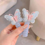 Butterfly hair ties in spiral design – sweet gift for daughter & granddaughter
