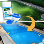 Quick-dissolving cleaning tablets for garden pools