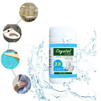 Quick-dissolving cleaning tablets for garden pools