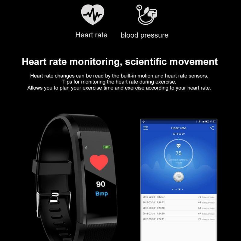 New Smart Watch Men Women Heart Rate Monitor Blood Pressure Fitness Tracker Smartwatch Sport Watch PK FITBITS