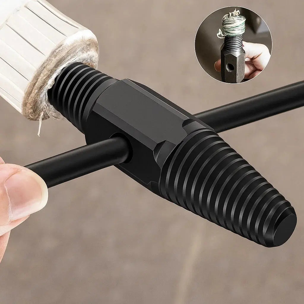 Screw extractor made of steel – Removes damaged screws