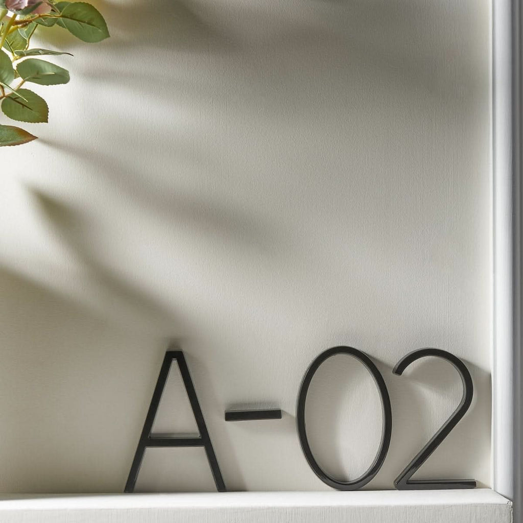 Modern 3D House Numbers with Floating Effect for Stylish Facades