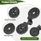 Heavy-duty sunshade clamps for stable net attachment