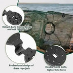 Heavy-duty sunshade clamps for stable net attachment