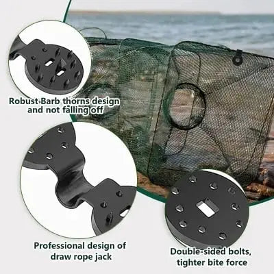 Heavy-duty sunshade clamps for stable net attachment