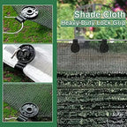 Heavy-duty sunshade clamps for stable net attachment