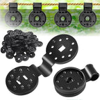 Heavy-duty sunshade clamps for stable net attachment
