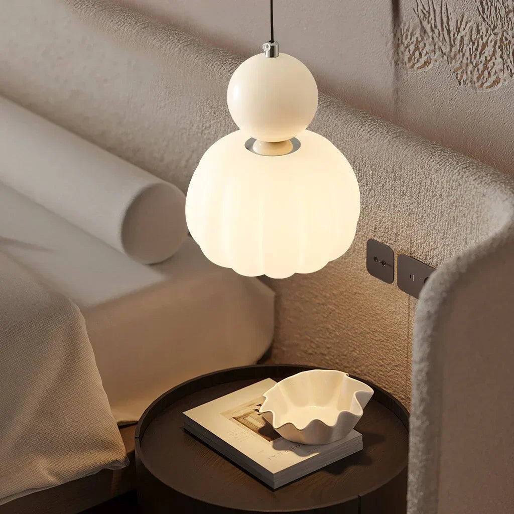 Glass charm with a golden accent of luxury