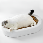 Luxury Cat Bed with Scratching Surface – Plush 2-in-1 Cat Furniture