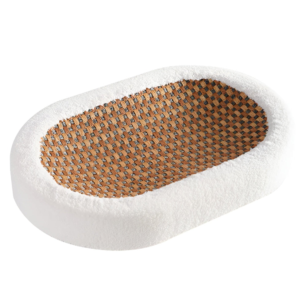 Luxury Cat Bed with Scratching Surface – Plush 2-in-1 Cat Furniture