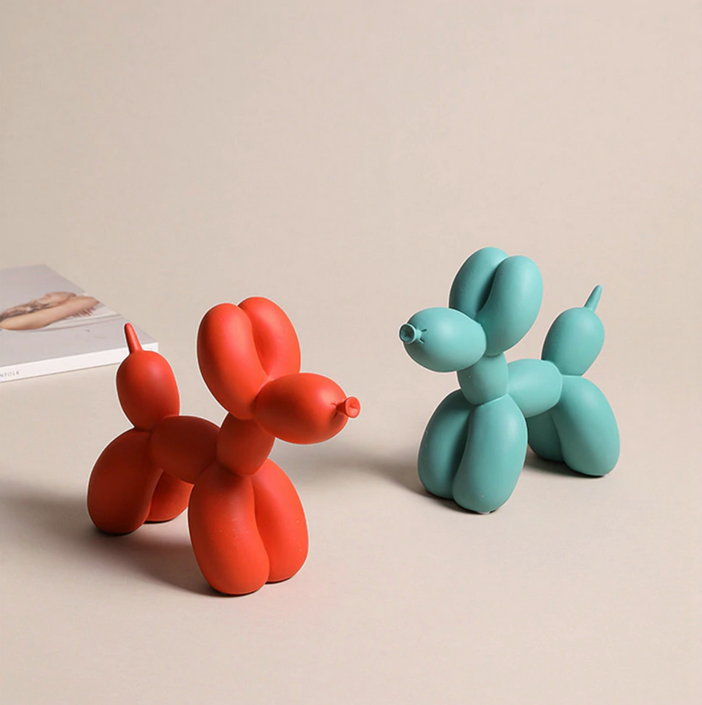 BalloonDog Lively Dog Sculpture | Pop-Art Decoration | Modern Home Decor | Handmade Statue