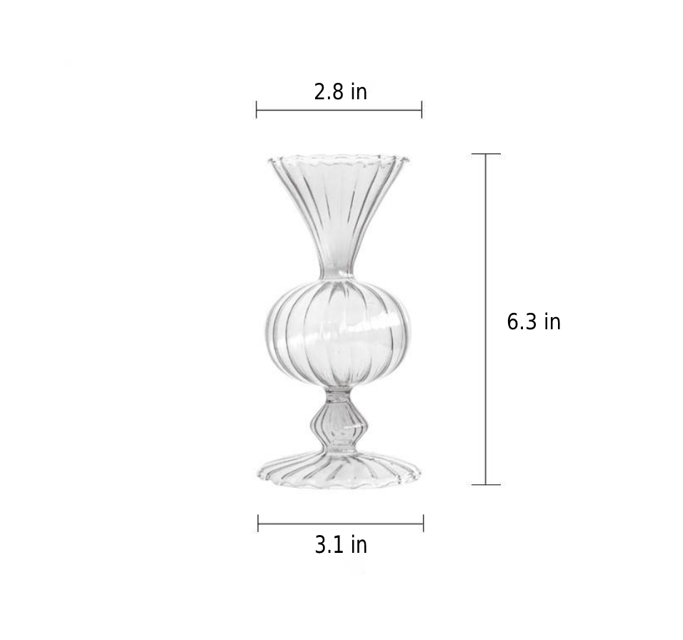 Petal-Textured-Glass Accents & Vases