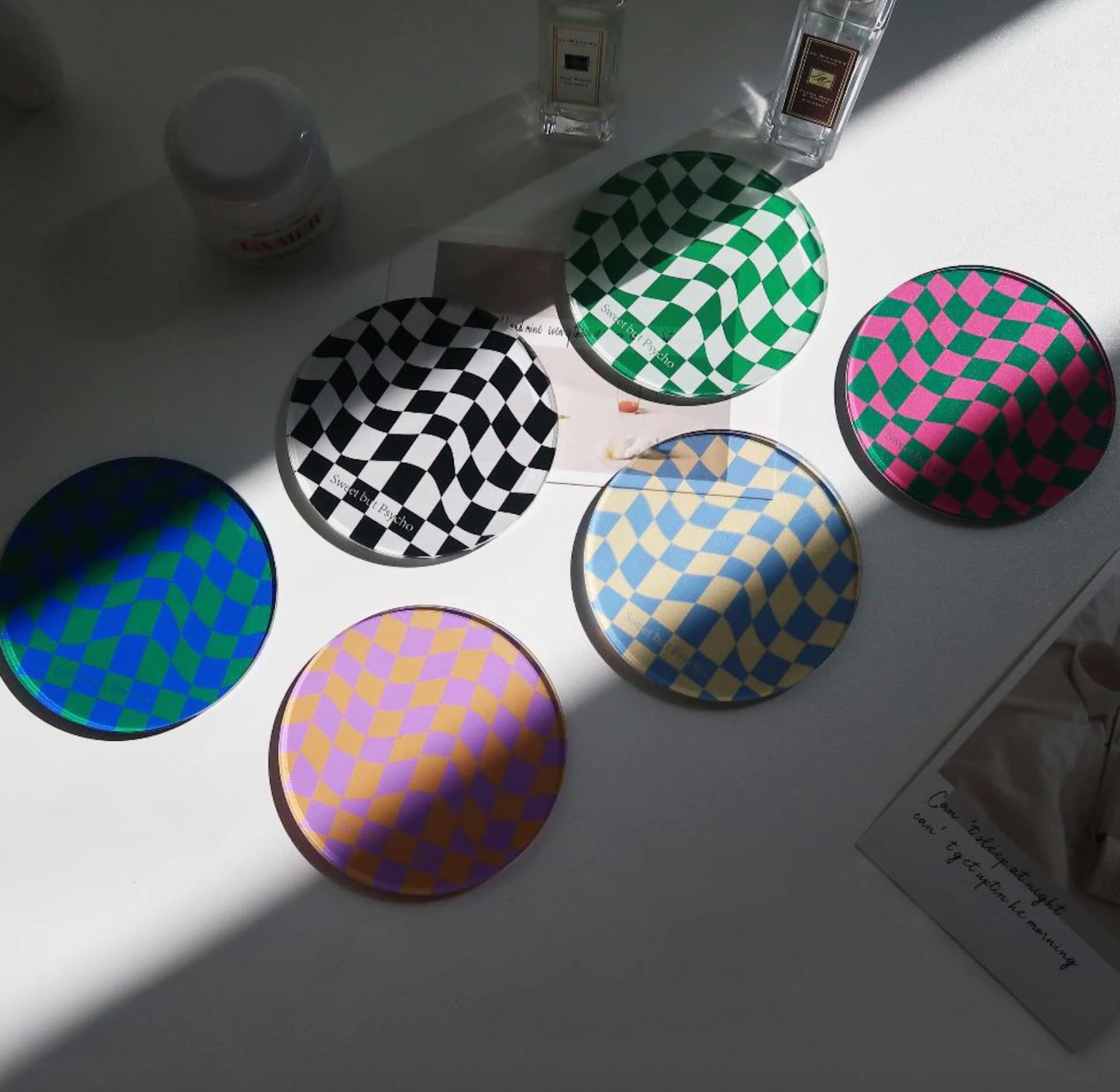 Checkered Acrylic Coaster