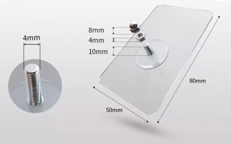 Self-adhesive nail | Load capacity of 10 kg | Suitable for all walls