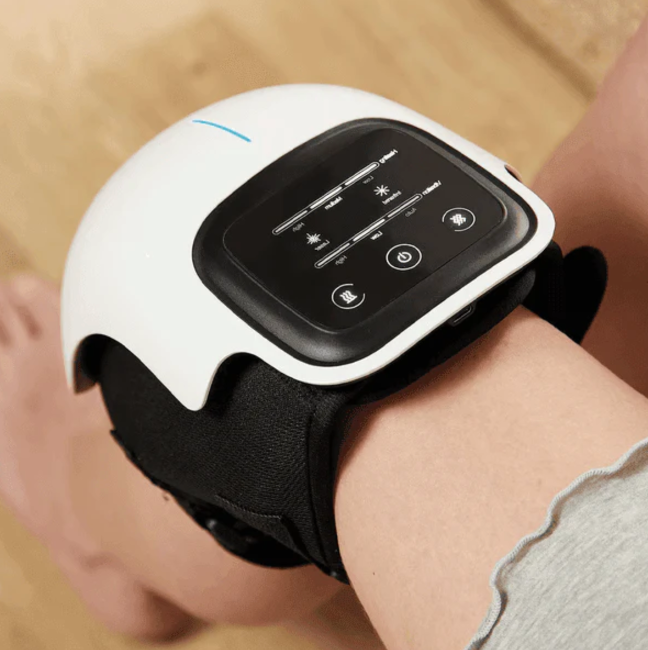 WarmFit Knee Massager with Infrared and Vibration – Wireless and Rechargeable