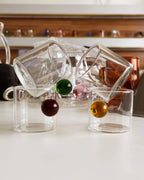 Globe Handle Glass Espresso Cup
