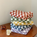 Colourful Checkerboard & Stripe Towels