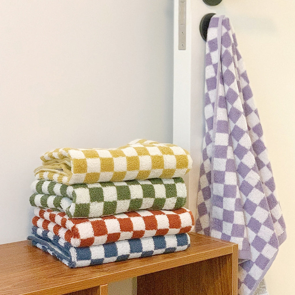 Colourful Checkerboard & Stripe Towels