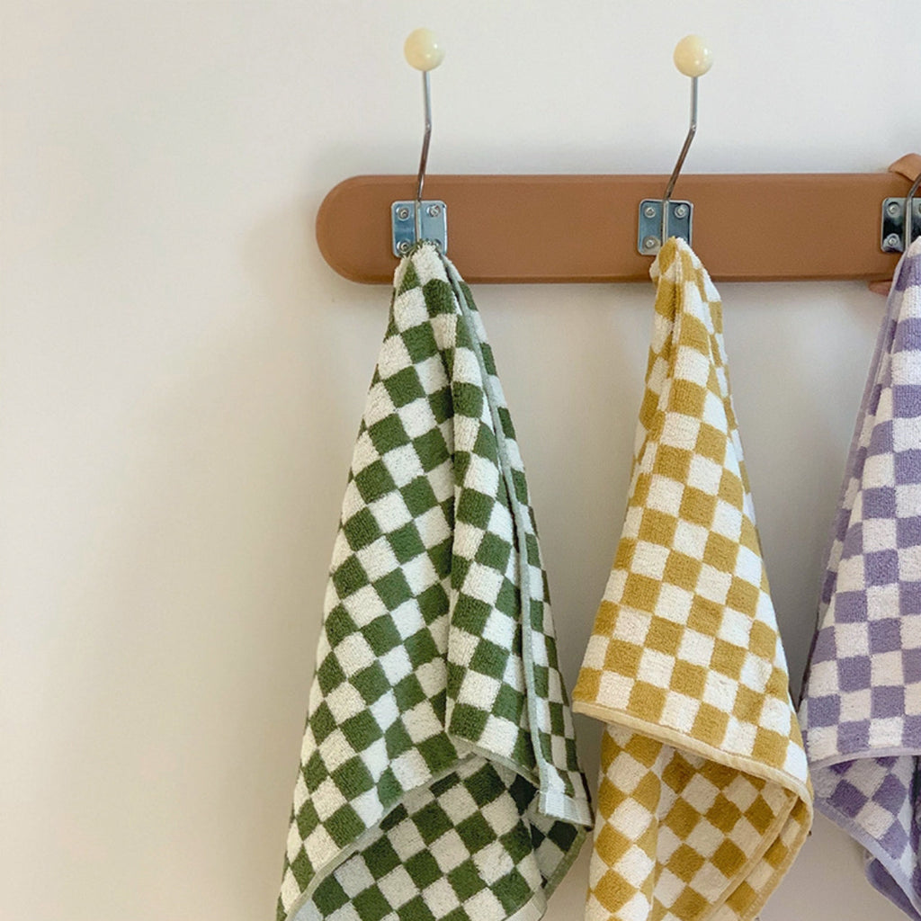 Colourful Checkerboard & Stripe Towels